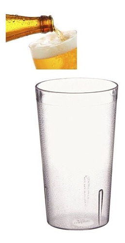 Vaso 9 Oz Plástico Transparente Gaseosa Cerveza Restaurante