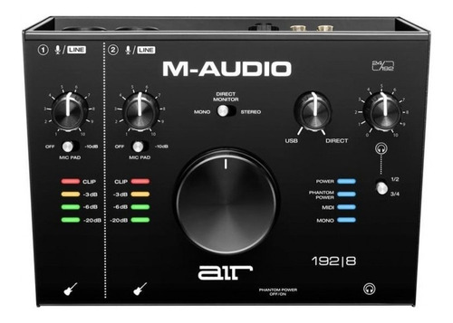 Placa De Sonido Interfaz Usb M Audio Air192x8 Midi 2x4 Out