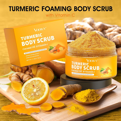 Exfoliante Corporal, Exfoliante Corporal De Cúrcuma, Con Ace