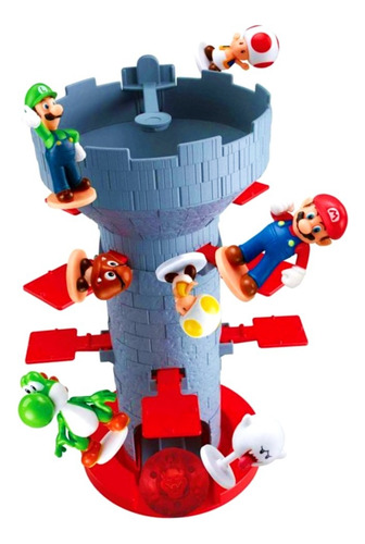 Juego De Mesa Super Mario Torre Con 7 Figuras Coleccionables