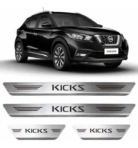 Juego Cubre Socalos Acero Inox Nissan Kicks