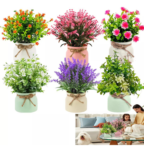 Bonsái De Flores Artificiales En Macetas, Decisión, 6 Unidad