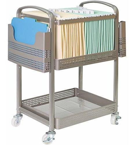 Imagen 2 de 2 de Carro Movil Con Archivo Lorell, 25.3 X 22.4 X 12.5 , Oro