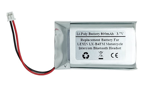 Startong Bateria De 3.7 V 800 Mah Para Intercomunicador De M