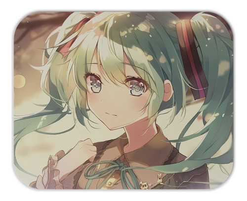 Mouse Pad Em Tecido 21,5 X 17,5cm - Anime Girl - Miku