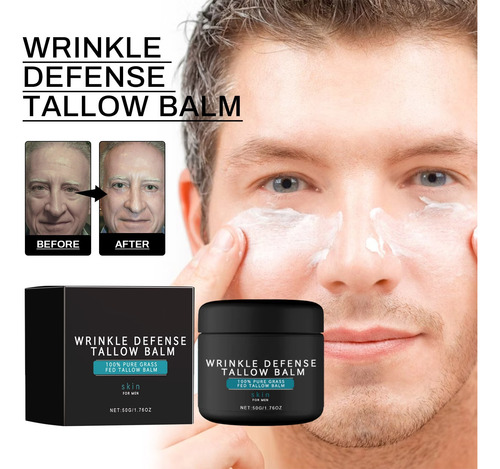 Crema Facial Q Wrinkle Tallow Balm Para Hombre Tallow Face 1