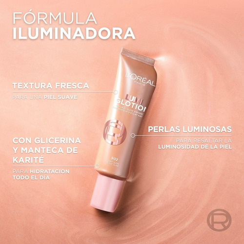 Lorèal True Match Lumi Glotion Tono 902 902 Light Glow/ Eclat Clair