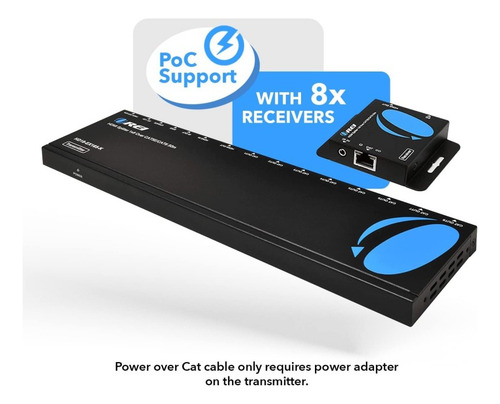 Extensor Uhd Hdmi 4k Splitter 1 A 4, 30m Requiere Utp 100%