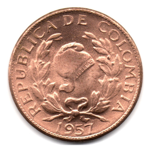 5 Centavos 1957 Sin Circular