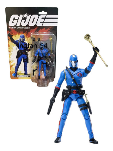 G.i. Joe Cobra Commander Hiya Toys Comandos Ação 1/18 10,5cm