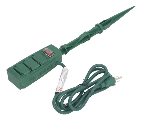 Estaca Yard Power Strip Para Exteriores, 3 Salidas, Ip44, Im