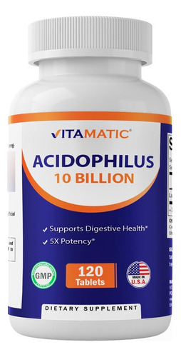 Probiótico Vitamatic Acidophilus - 10 Mil Millones De Ufc -