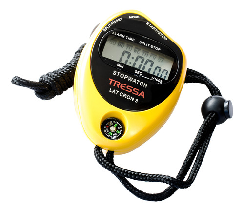 Cronometro De Mano Digital Tressa Modelo Latcron3 Deportivo Amarillo