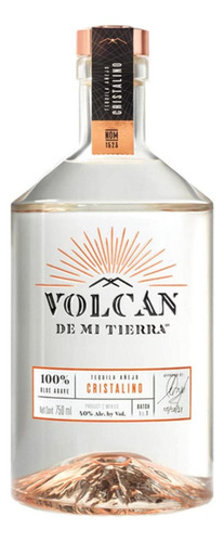 Pack De 2 Tequila Volcán De Mi Tierra Cristalino 750 Ml