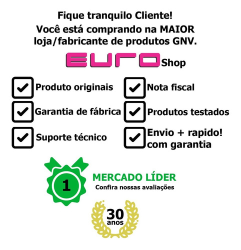 Manômetro Gnv Eg1 Para Conjunto Elétrico Egcc 714 Original