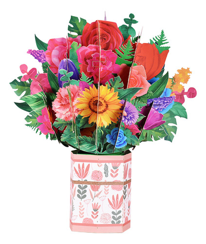 Cartão Comemorativo Tridimensional E Happy Mother Day Paper