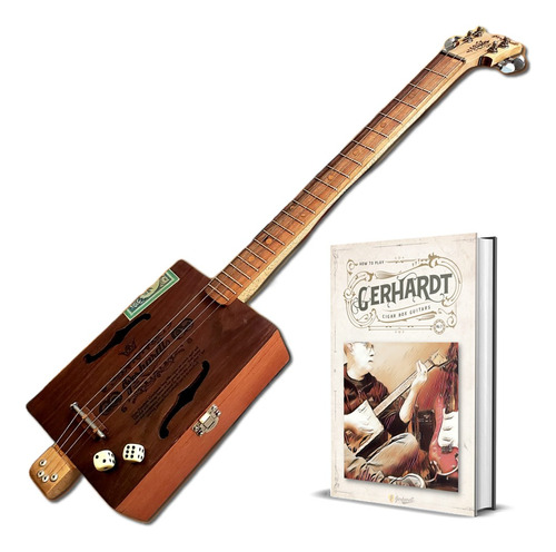 Cigar Box Guitar Whiskytone - Guitarra De 4 Cuerdas