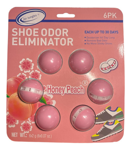 Air Jungles Desodorante Para Calzado N Esferas Honey Peach 6 Honey Peach