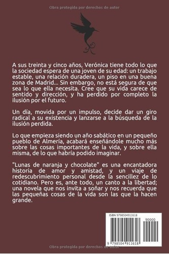 Lunas De Naranja Y Chocolate - Martinez-carrasco.., De Martínez-carrasco Guzmán, Nuria. Editorial Independently Published En Español