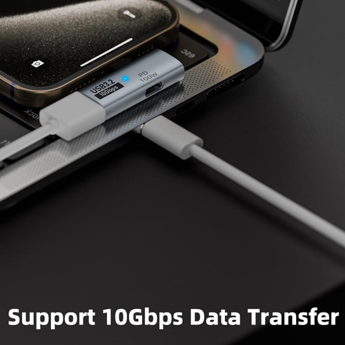 2 Adaptadores 2 En 1 De Usb C A Usb 3.2 Con Puerto De Carga