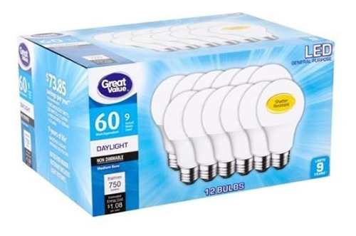 Focos Led - Bombillas Led De 9 W, Equivalente A 60 W, 12 Uni