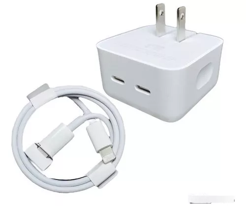 Cargador iPhone carga rápida 35 W tipo C USB-C apple