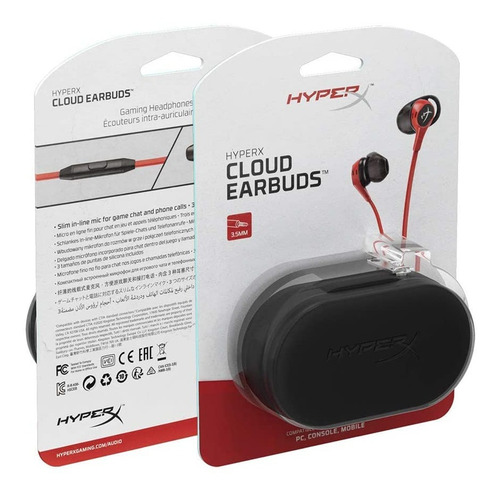 Audífonos Hyperx Cloud Earbuds Para Juegos Con Micrófono