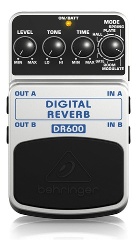 Behringer Dr600 Pedal Reverb/delay Para Guitarra Eléctrica
