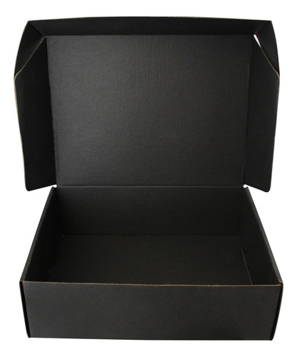10 Mailbox 33x25x10 Caja De Envíos Color Doble Negro Gr-2