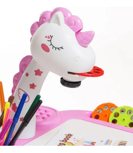 Mesa Proyector Tiny Infantil Unicornio Rosa 55591 Mundotoys Rosa