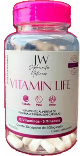 Vitamin Life - Pele, Unha, Cabelo Fortes