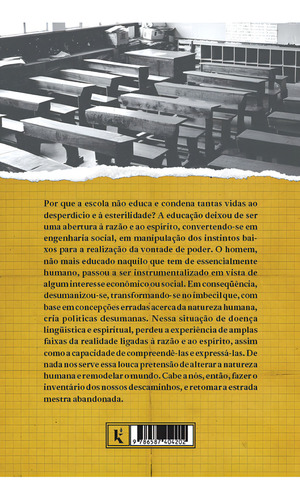 Contra A Escola de Fausto Zamboni Editora Kírion capa mole em português