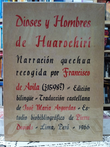 José María Arguedas - Dioses Y Hombres De Huarochirí