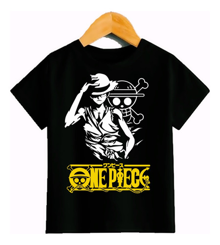 Playera Infantil Unisex One Piece Anime 100% Algodón