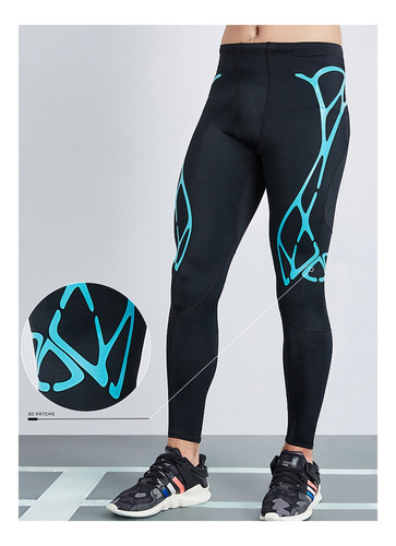 Leggings De Fitness De Alta Compresión Elástica Para Hombre