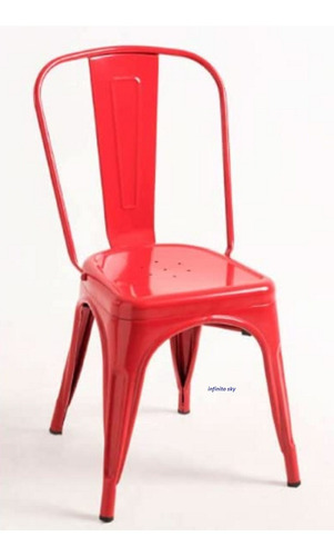 Silla Para Panaderías Y Heladerías Rojo Infinito Sky