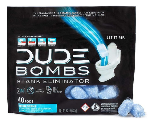 Ambientador Desodorante Para Inodoro Dude Bombs