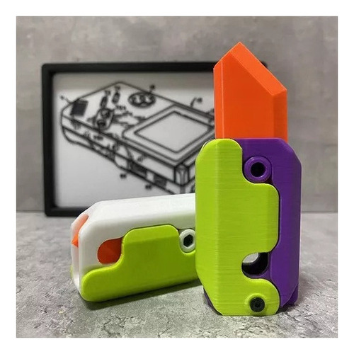 Cuchillo Juguete Plástico Con Juguete Fidget Impreso En 3d