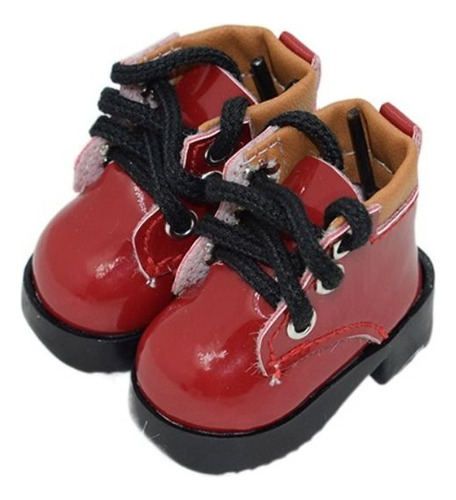 Zapatos De Muñeca De Piel Sintética, Botas En Miniatura, Muñ