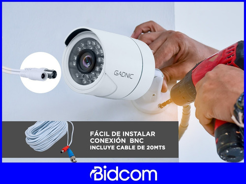 Imagen 6 de 9 de Cámara Seguridad Gadnic Bullet 36 Leds 720p Hd Resistente
