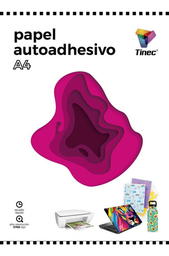 Paquete Vinil Autoadhesivo Sublimable Transparente A4 Tinec 
