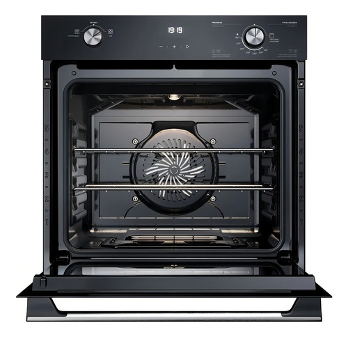 Horno de gas empotrado Electrolux de 80 litros, eficiente por convección, con PerfectCook360 Black (OE8GH)