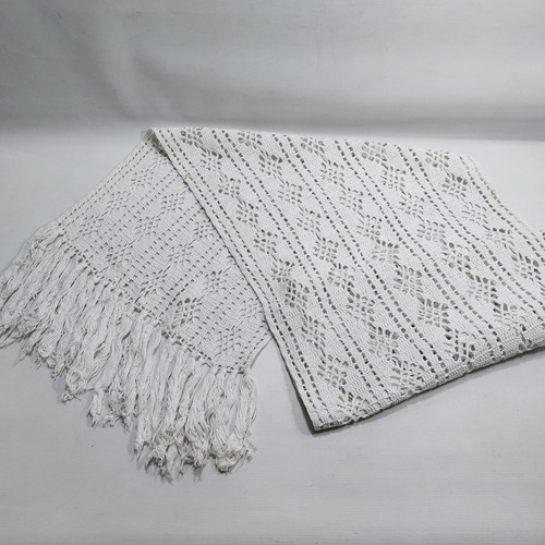 Antiguo Par Visillos Hilo Tejidos Crochet Mag 64724 (Usado)