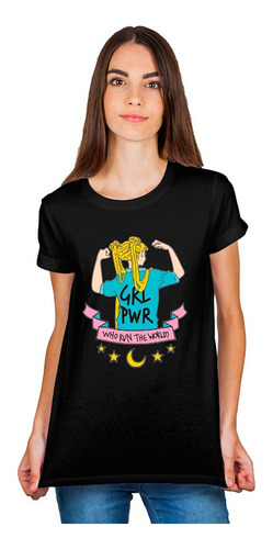 Polera Serena Girl Power Sailor Moon Para Mujer