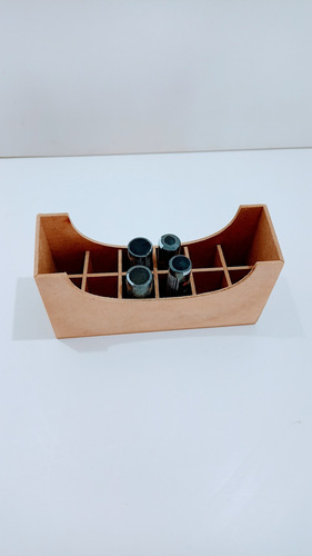 Imagem 7 de 7 de Porta Batom Retangular Mdf Cru - 12 Divisões