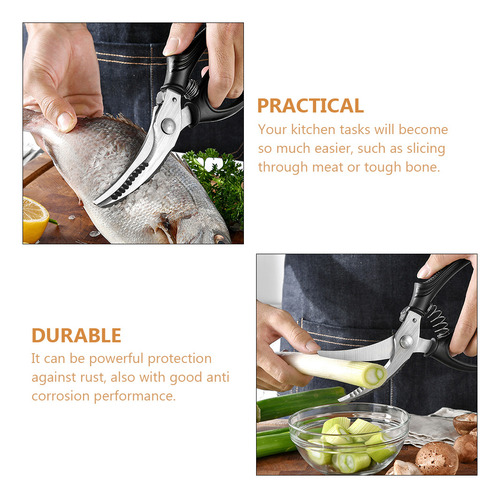 Tijeras De Cocina Para Cortar Pollo, Huesos De Ave Y Pescado
