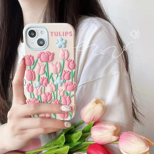 Huawei Nove9pro/nove8pro/honor 50pro - Tulipán Rosa Coreano