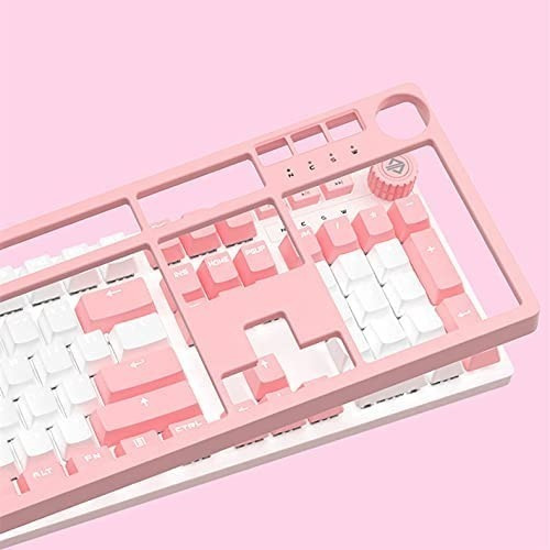 Imagen 3 de 7 de Teclado Mecánico Retroiluminado Rosa Switch Red- Ajazz Ak515