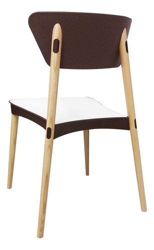 Silla Diseño Escandinavo Arkansas - Desillas Estructura De La Silla Blanco Asiento Blanco