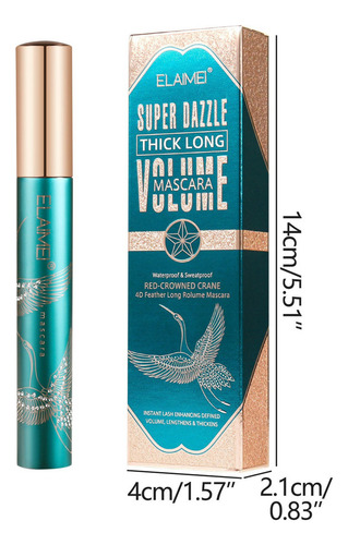 2 Peças De Rímel Slender Fine Waterproof Setting Soft Natura